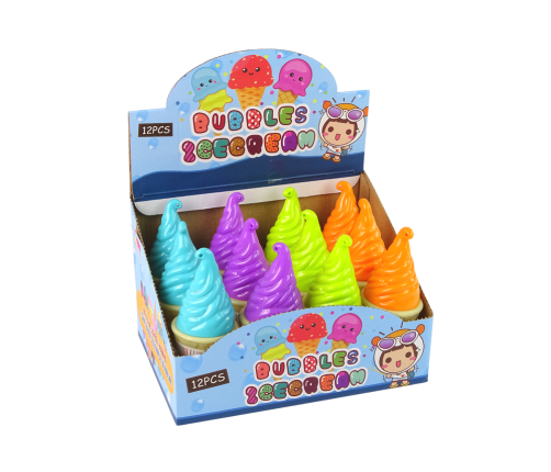 Ice-cream Soap Bubbles 4 Colours 80ml