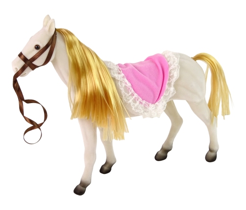 Princess Doll with White Pony Figures Accessories.