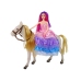 Princess Doll with White Pony Figures Accessories.