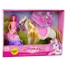 Princess Doll with White Pony Figures Accessories.