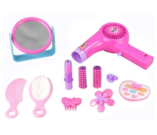 Girls Beauty Kit Hair Accessories Set Realistic Hairdryer In A Bag