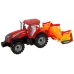 Red Tractor with Orange Cultivator Drive