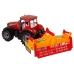 Red Tractor with Orange Cultivator Drive