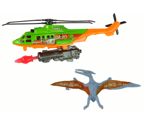 Green Helicopter Dinosaur Transport Dino Park Set