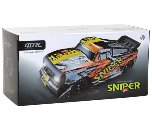 RC Car 4 Wheel Drive Orange Speed 30km