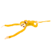 Mascot Plush Monkey with Baby, Yellow 90 cm