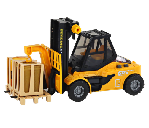 Yellow Forklift 1:16 Moving Forks Sounds Lights