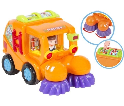 Cartoon Cars - Combine-Harvester, Trash Truck, Mixer Truck