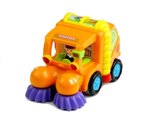 Cartoon Cars - Combine-Harvester, Trash Truck, Mixer Truck