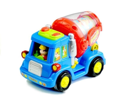 Cartoon Cars - Combine-Harvester, Trash Truck, Mixer Truck