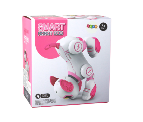 Remote Controlled Interactive Robot Dog Dancing Follows Commands Pink