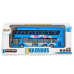 Double-decker Tour Bus 1:42 Metal Lights Blue