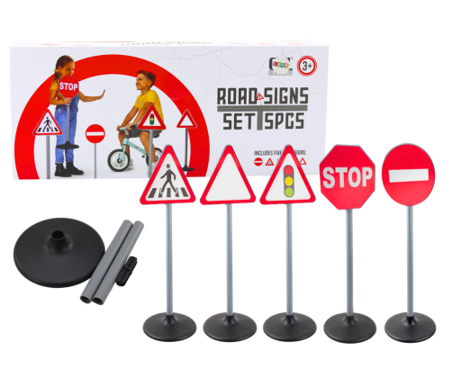 Educational Road Signs Warning Set 5 Pcs 70cm