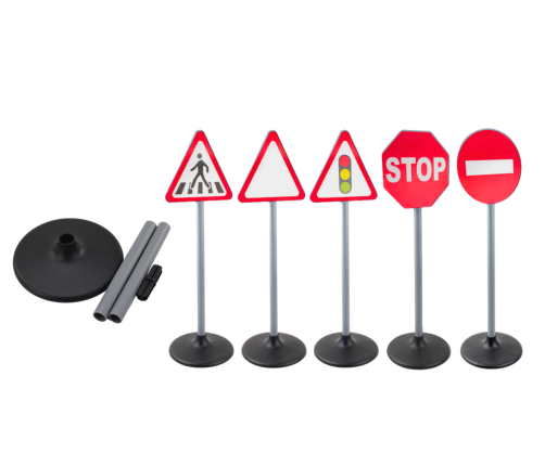 Educational Road Signs Warning Set 5 Pcs 70cm