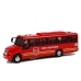 Fire Rescue Bus Die Cast Model Red with Lights