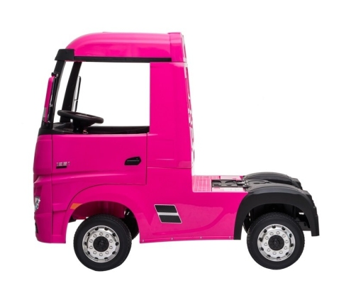 Bērnu elektroauto Mercedes Actros Pink