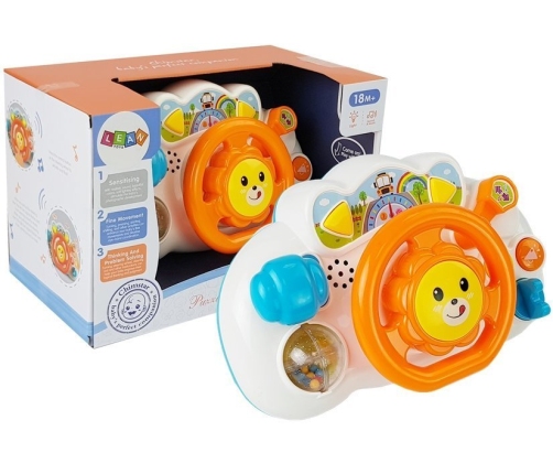 Educational Orange Steering Wheel for Baby