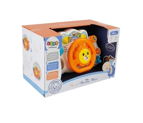 Educational Orange Steering Wheel for Baby