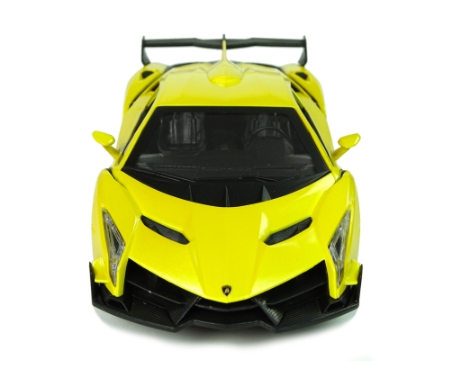 Sports Car R/C 1:24 Lamborghini Veneno Yellow 2.4 G Lights