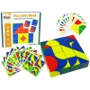 Wooden Puzzle Coloured Blocks Patterns Imagination Puzzles