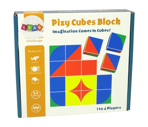 Wooden Puzzle Coloured Blocks Patterns Imagination Puzzles