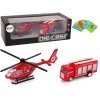 Fire Brigade Helicopter Pull Set Red