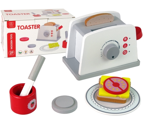 Wooden Toaster Breakfast Accessories Knob For Kids