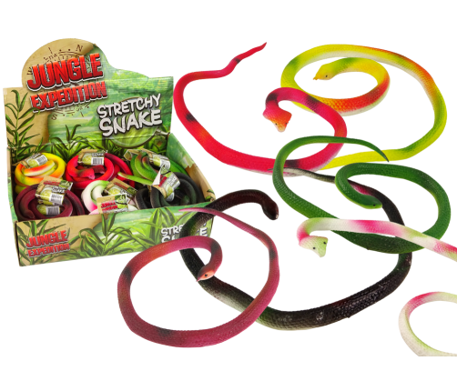 Artificial Rubber Snake Figure 65cm 3 colours