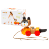 Wooden Cat on a String Pull Toy 13616