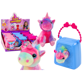 Unicorn In Suitcase Purse Pink Blue Cuddly Toy Accessories MIX