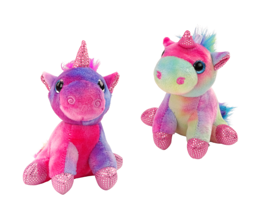 Unicorn In Suitcase Purse Pink Blue Cuddly Toy Accessories MIX