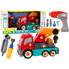 Truck With Hook Cartoon Turning DIY Orange Crane