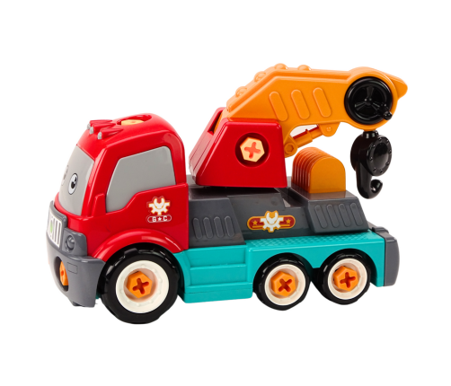 Truck With Hook Cartoon Turning DIY Orange Crane