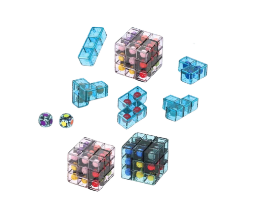 Logic Blocks Puzzle Puzzle Cube Game Pink