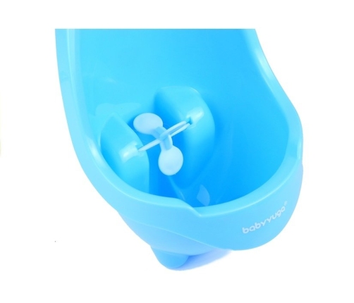 Mini Urinal For Boys Frog Suction Pads Light Blue