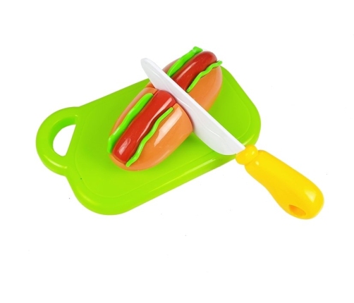 Hot-Dog Set for Cutting Indredients in a Basket