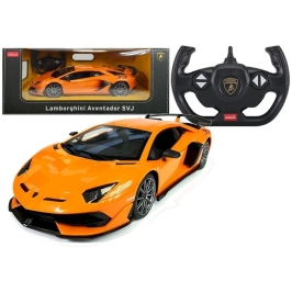 Auto R/C Lamborghini Aventador Rastar 1:14 Pomarańczowy