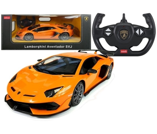 Auto R/C Lamborghini Aventador Rastar 1:14 Pomarańczowy