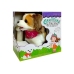 Plush Dog on Lead Controlled Pilot Bone White-Brown