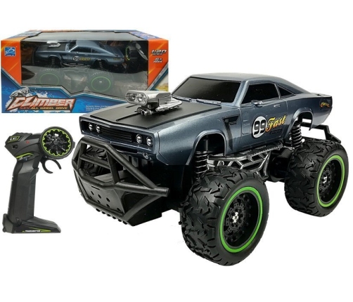 Remote controlled Car Off-road R/C Blue High Wheels