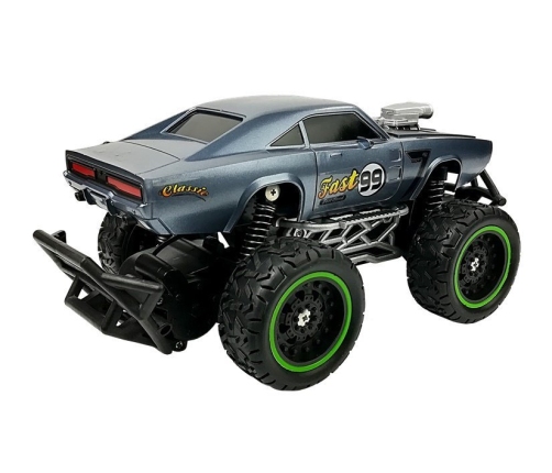 Remote controlled Car Off-road R/C Blue High Wheels