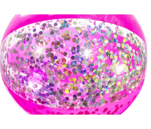 Beach Ball With Glitter Pink 41cm Bestway 31050