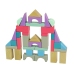 Wooden Bricks Pastel Colours 55 Pieces Castle