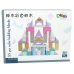 Wooden Bricks Pastel Colours 55 Pieces Castle