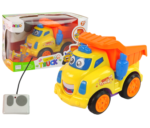 Remote Controlled Tipper Truck Yellow For Toddlers