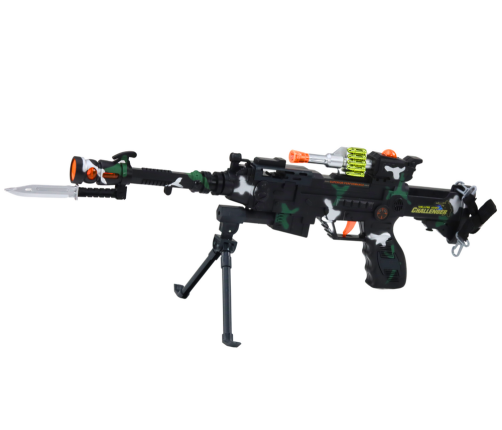 Battery Operated Machine Gun Lights Sounds Realistic Toy