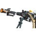 Battery Operated Machine Gun Lights Sounds Realistic Toy