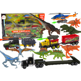 Helicopter Dinosaurs Vehicle Set 8 Colorful Pcs