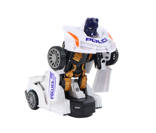 Robot Car Police White 2in1 Transformation