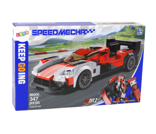 Building Blocks Vehicle Sports Car Robot Porsceh 963 347 pcs.